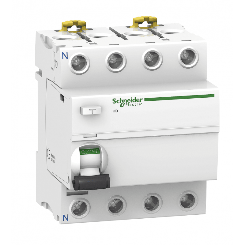 A9R41425 - Дифференциальный выключатель нагрузки (УЗО) ilD, 4P In-25А, 30mA, Тип AC, 10kA, Schneider Electric