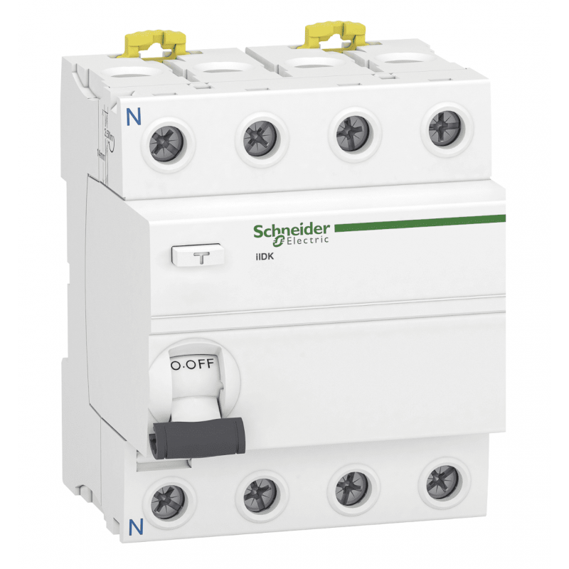 A9R70463 - Дифференциальный выключатель нагрузки (УЗО) ilD K, 4P In-63А, 30mA, Тип AC, 10kA, Schneider Electric