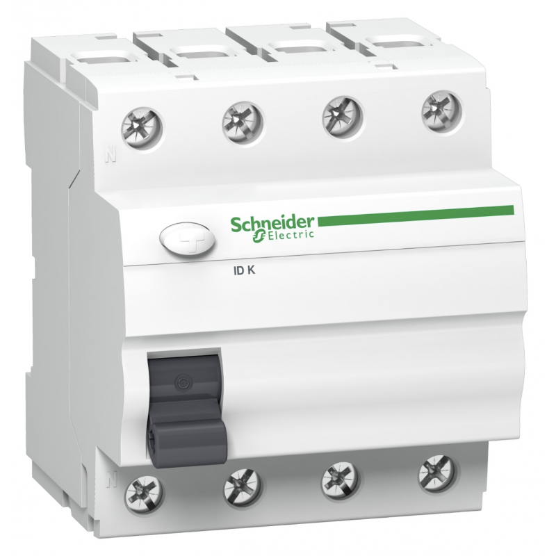 A9Z01463 - Дифференциальный выключатель нагрузки (УЗО) iD K, 4P In-63А, 30mA, Тип A, 10kA, Schneider Electric