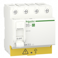 R9R51463 - Устройство защитного отключения RESI9, 4P 63A 30мА, тип AC, 6kA. Schneider Electric