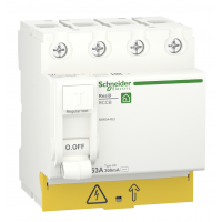 R9R54463 - Устройство защитного отключения RESI9, 4P 63A 300мА, тип AC, 6kA. Schneider Electric