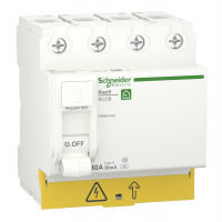 R9R61440 - Устройство защитного отключения RESI9, 4P 40A 30мА, тип A, 6kA. Schneider Electric