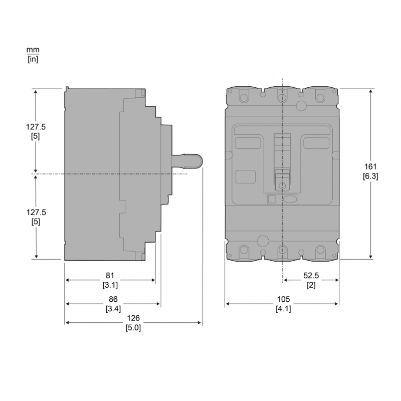C10B3TM032 – Автоматический выключатель ComPacT NSX100B TMD, 3P In-32 A, 25 кА, термомагнитный (0.7-1), Schneider Electric