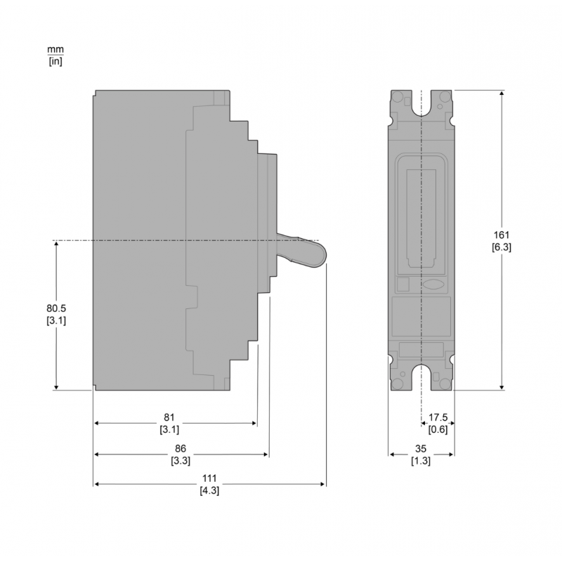 C10F1TM025 – Автоматический выключатель ComPacT NSX100F TMD, 1P In-25 A, 18 кА, AC/DC, Schneider Electric