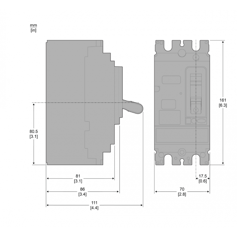 C16F2TM125 – Автоматический выключатель ComPacT NSX160F TMD, 2P In-125 A, 18 кА, AC/DC, Schneider Electric
