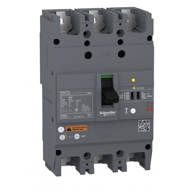 EZCV250N3250 - Автоматический выключатель EasyPact EZC250N 3P In-250 А, 25кА, Schneider Electric