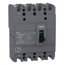 EZC100H4020 - Автоматический выключатель EasyPact EZC100H, 4P In-20 А, 30кА, Schneider Electric