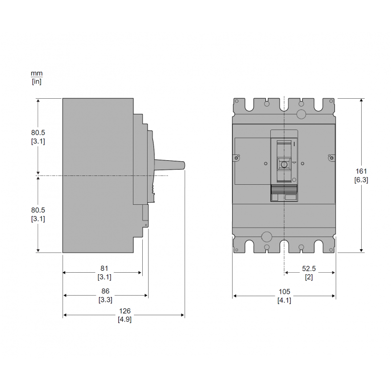 LV525452 - Автоматичний вимикач EasyPact CVS250N TM200D, 3P In-200 А, 50кА, термомагнитный (0.7-1), Schneider Electric