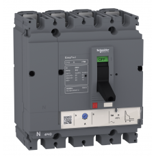 LV525322 - Автоматичний вимикач EasyPact CVS250B TM200D, 4P In-200 А, 25кА, термомагнитный (0.7-1), Schneider Electric