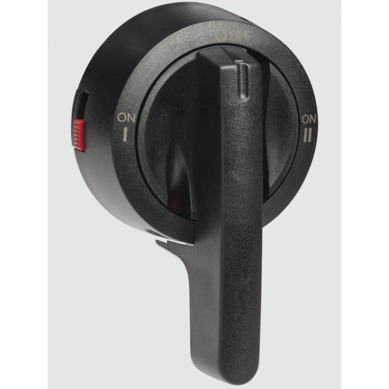 Ручка для переключателя KU (I-0-II) 100–160A, черная, IP65, KATKO (LK12CO102)