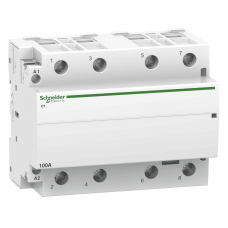 A9C20884 - Контактор модульный Acti9 iCT, In-100 A (AC-7A), Uc-220-240В AC, 4NO, Schneider Electric