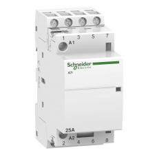 A9C20834 - Контактор модульный Acti9 iCT, In-25 A (AC-7A), Uc-220-240В AC, 4NO, Schneider Electric