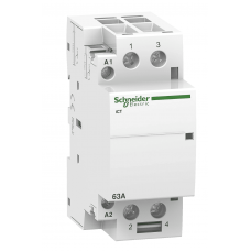 A9C21862 - Контактор модульный Acti9 iCT, In-63 A (AC-7A), Uc-220-240В AC, 2NO, ручное управление, Schneider Electric