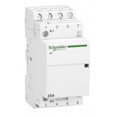 A9C20833 - Контактор модульный Acti9 iCT, In-25 A (AC-7A), Uc-220-240В AC, 3NO, Schneider Electric