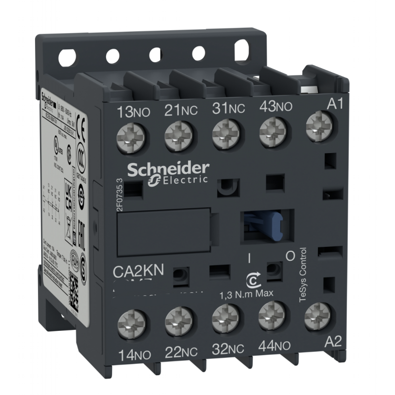 CA2KN22E7 - Реле управления TeSys K, Ith-10 A (AC-15/DC-13), Uc-48 В AC, 2NO+2NC, Schneider Electric