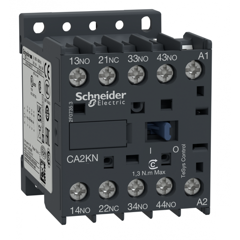 CA2KN31D7 - Реле управления TeSys K, Ith-10 A (AC-15/DC-13), Uc-42 В AC, 3NO+1NC, Schneider Electric