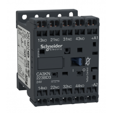 CA3KN223BD3 - Реле управления TeSys K, Ith-10 A (AC-15/DC-13), Uc-24 В AC, 2NO+2NC, встроенный супрессор, пружин., Schneider Electric