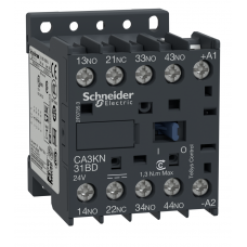 CA3KN31BD - Реле управления TeSys K, Ith-10 A (AC-15/DC-13), Uc-24 В DC, 2NO+2NC, Schneider Electric