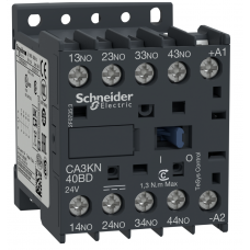 CA3KN40BD - Реле управления TeSys K, Ith-10 A (AC-15/DC-13), Uc-24 В DC, 4NO, Schneider Electric