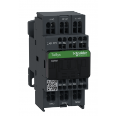 CAD323BL - Реле управления TeSys D, Ith-10 A (AC-15/DC-13), Uc-24 В DC, 3NO+2NC, встроенный супрессор, пружин., Schneider Electric