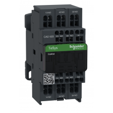 CAD503FE7 - Реле управления TeSys D, Ith-10 A (AC-15/DC-13), Uc-115 В AC, 5NO, пружин., Schneider Electric