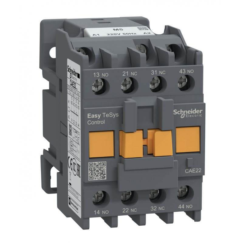 CAE22M5 - Реле управления Easy TeSys, Ith-10 A (AC-15), Uc-220 В AC, 2NO+2NC, Schneider Electric
