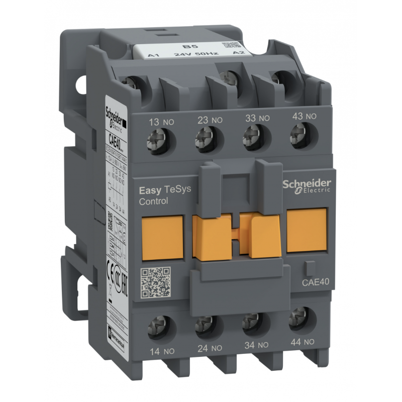 CAE40B5 - Реле управления Easy TeSys, Ith-10 A (AC-15), Uc-24 В AC, 4NO, Schneider Electric