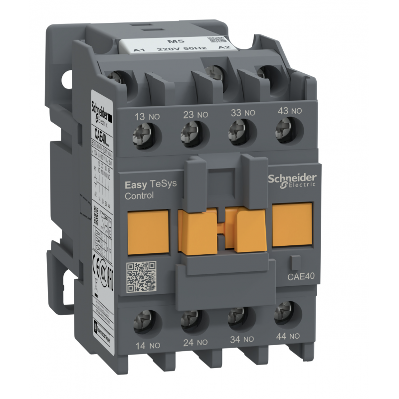 CAE40M5 - Реле управления Easy TeSys, Ith-10 A (AC-15), Uc-220 В AC, 4NO, Schneider Electric