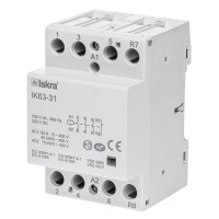Контактор модульный IK63-31, In-63 A (AC-7A), Uc-230 В AC/DC, 3NO+1NC, Iskra (030045087000)