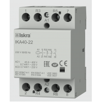030045519000 - Контактор модульный IKA40-22, In-40 A (AC-7A), Uc-230 В AC, 2NO+2NC, Iskra