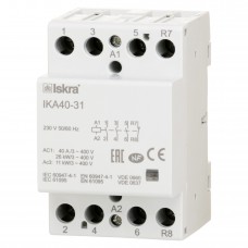 030045597000 - Контактор модульный IKA40-31, In-40 A (AC-7A), Uc-230 В AC, 3NO+1NC, Iskra