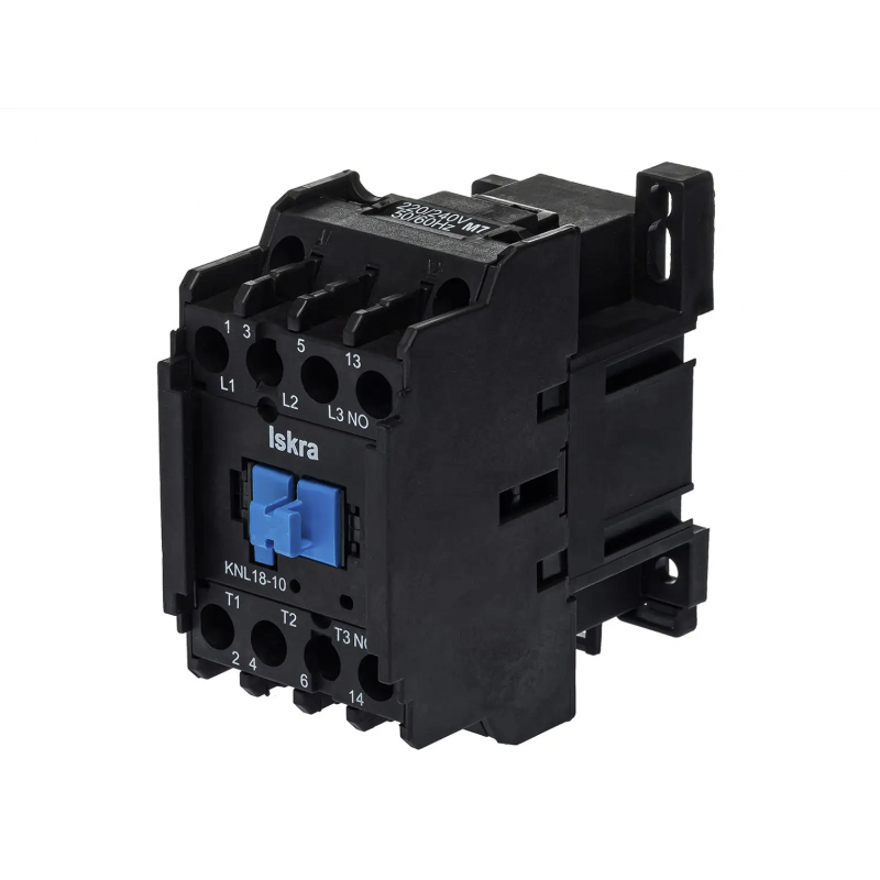 30050835000 - Контактор KNL18-10 M7, In-18 A, 7.5 кВт, Uc-220...240 В AC, 1NO, Iskra
