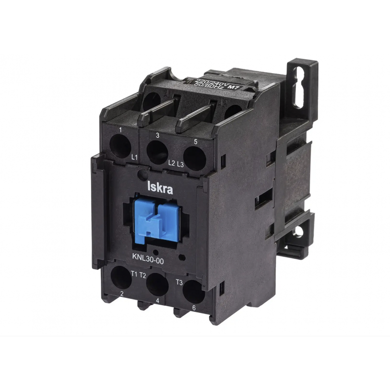 30050471000 - Контактор KNL30-00 M7, In-30 A, 15 кВт, Uc-220...240 В AC, Iskra