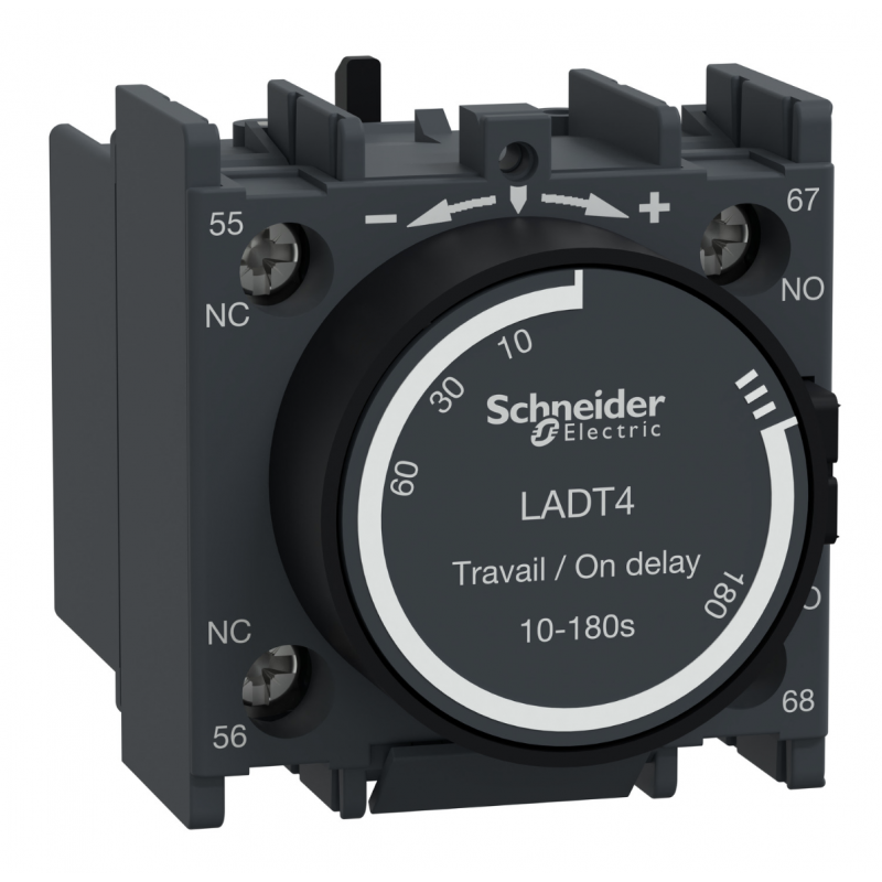LADT4 - Дополнительный контакт Tesys D с задержкой времени срабатывания 10-180 секунд, Schneider Electric