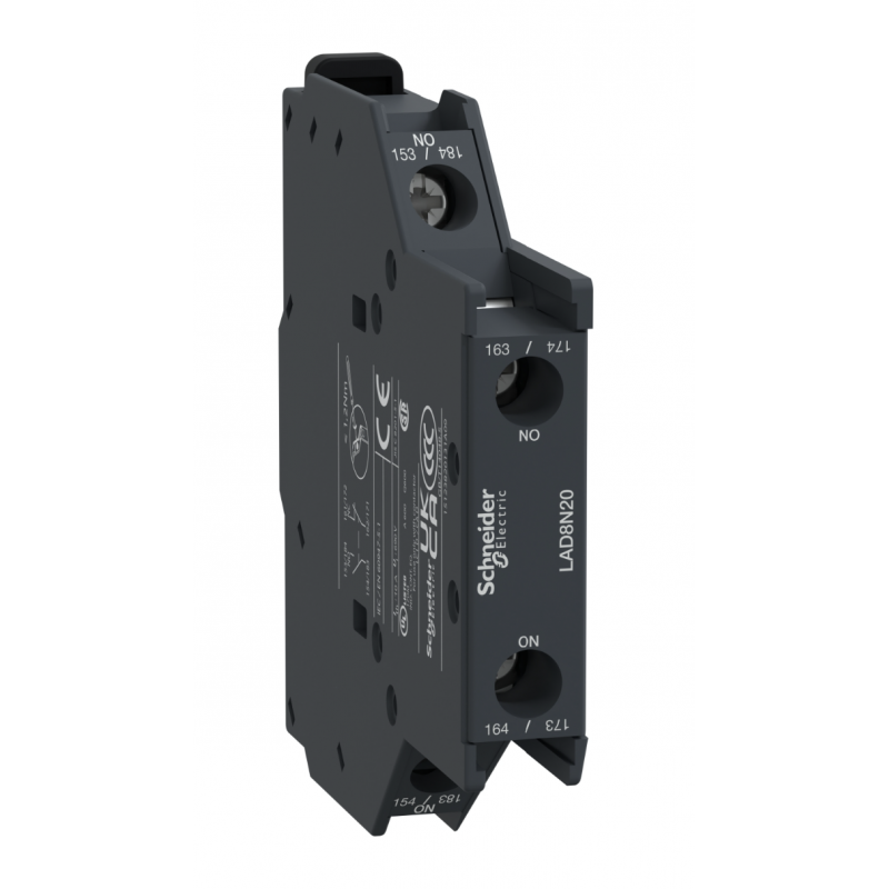 LAD8N20 - Боковой дополнительный контакт Tesys D, 2NO, Schneider Electric