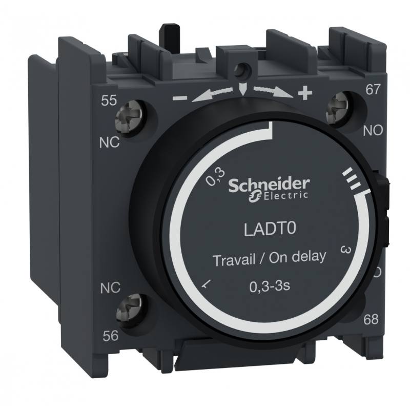 LADT0 - Дополнительный контакт Tesys D с задержкой времени срабатывания 0.3-3 секунд, Schneider Electric
