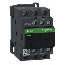 LC1D09Q7 - Контактор Tesys D, In-9 A, 4 кВт, Uc-380 В AC, 1NO+1NC, Schneider Electric