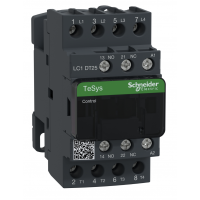 LC1DT25P7 - Контактор TeSys D, 4P, In-25 A (AC-1), Uc-230 В AC, 1NO+1NC, Schneider Electric