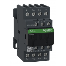 LC1DT32BD - Контактор TeSys D, 4P, In-32 A (AC-1), Uc-24 В DC, 1NO+1NC, Schneider Electric