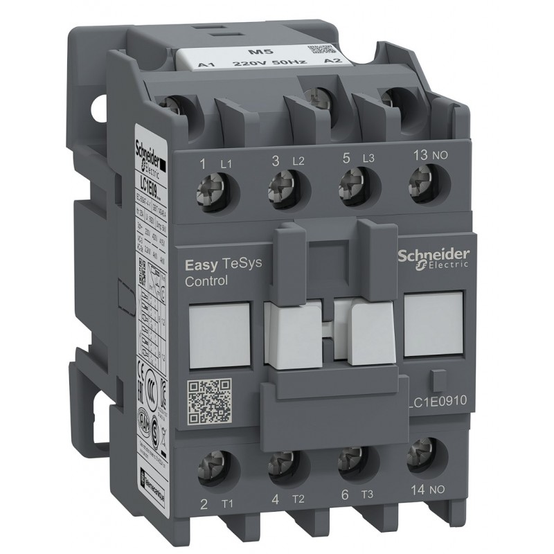 LC1E0910M5 - Контактор Tesys E, In-9 A, 4 кВт, Uc-220 В AC, 1NO, Schneider Electric