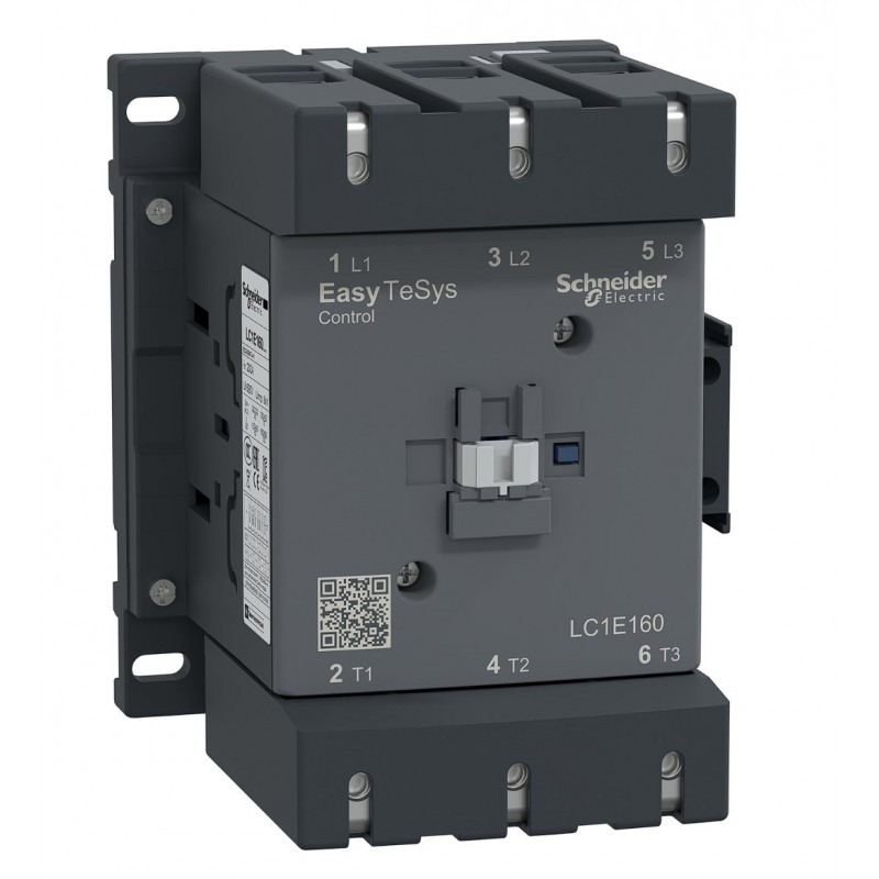 LC1E160M5 - Контактор Tesys E, In-160 A, 75 кВт, Uc-220 В AC, 1NO+1NC, Schneider Electric