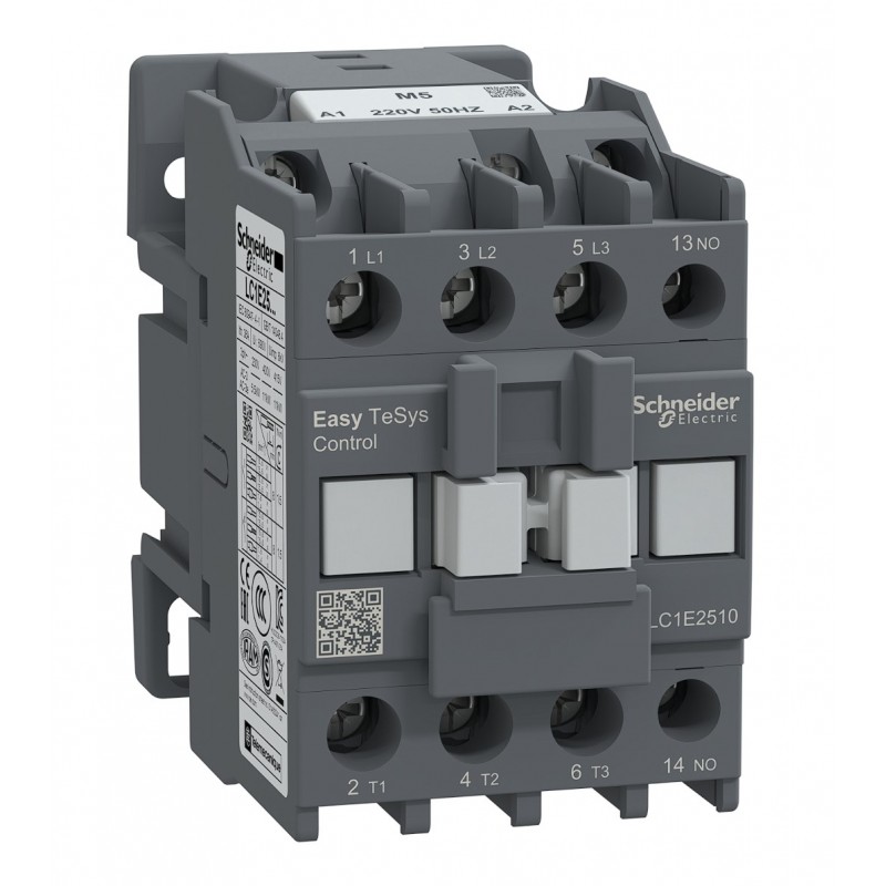 LC1E2510B5 - Контактор Tesys E, In-25 A, 11 кВт, Uc-24 В AC, 1NO, Schneider Electric