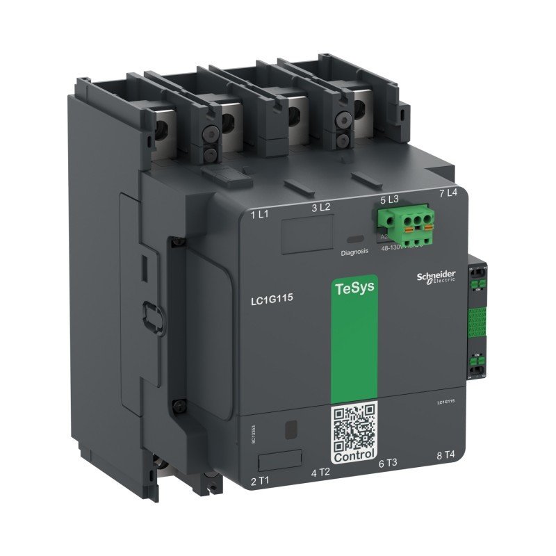 LC1G2254EHEN - Контактор TeSys Giga Standard, 4P, In-225 A, Uc-48...130 В AC/DC, Schneider Electric