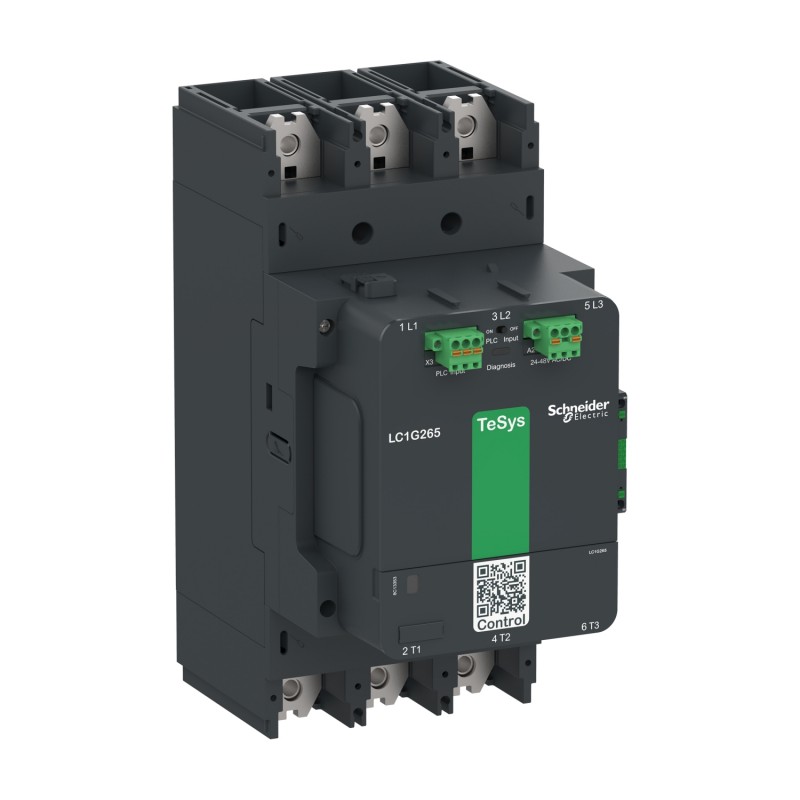 LC1G330BEEA - Контактор TeSys Giga Advanced, 3P, In-330 A, Uc-24...48 В AC/DC, Schneider Electric