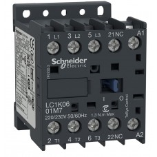LC1K1210M7 - Контактор Tesys K, In-12 A, 5,5 кВт, Uc-220 В AC, 1NO, Schneider Electric