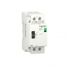 R9C20240 - Контактор модульный RESI9, 1P+N, In-40 A(AC-7A), Uc-230В AC, 2NO, ручное управление, Schneider Electric