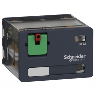 Промежуточное реле RPM, Ie-15 A, Uc-24 В DC, 4 C/O, LED, кнопка тест, Schneider Electric (RPM42BD)