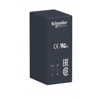 RSB1A120BD - Промежуточное реле RSB, Ie-12 A, Uc-24 В DC, 1 C/O, Schneider Electric