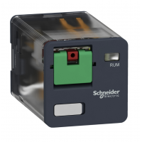 Промежуточное реле RUM, Ie-10 A, Uc-230 В AC, 3 C/O, Кнопка тест, Schneider Electric (RUMC31P7)