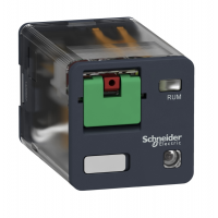 RUMC31JD - Промежуточное реле RUM, Ie-10 A, Uc-12 В DC, 3 C/O, Кнопка тест, Schneider Electric